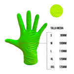 CUBO DE GUANTES VERDES DIAMANTADOS
