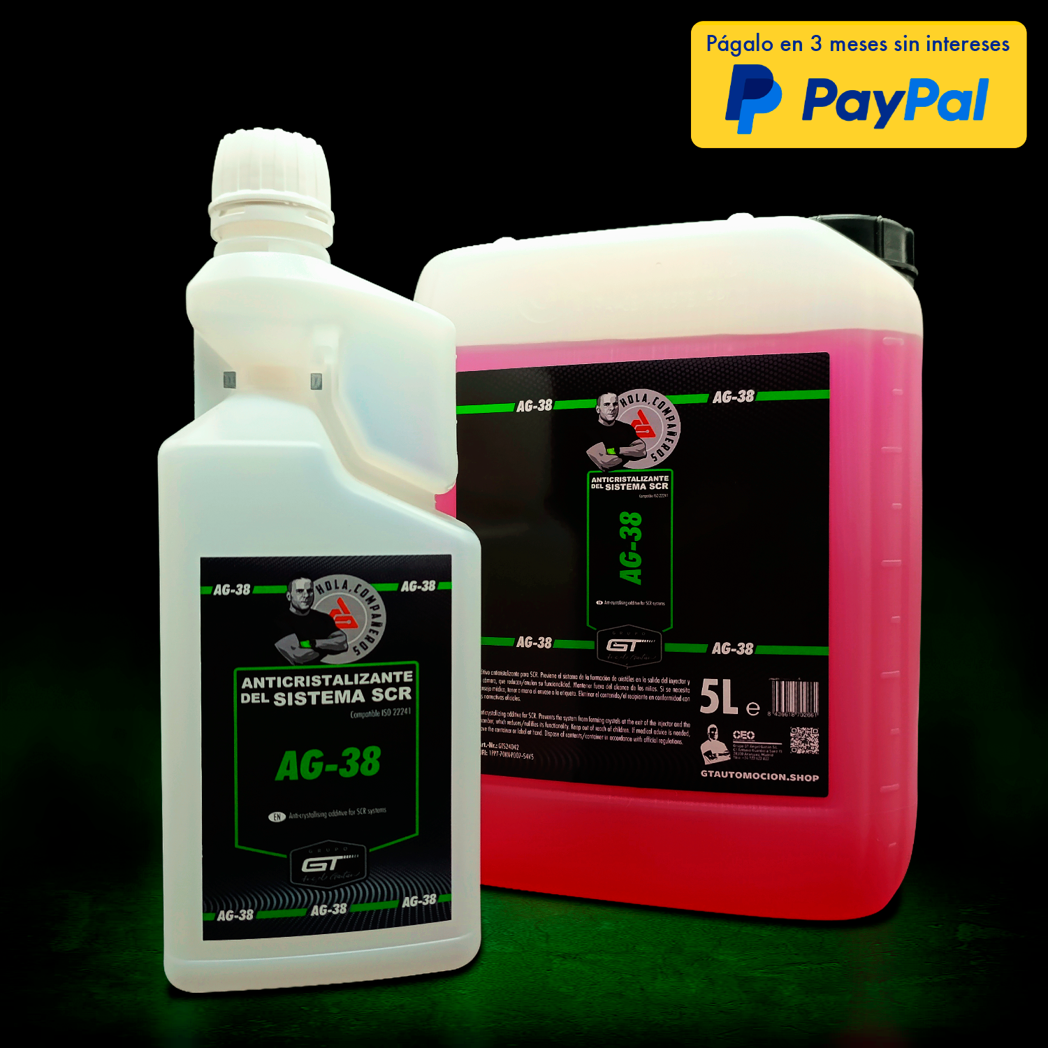 AG-38 ANTICRISTALIZANTE 5L + BOTELLA VACÍA